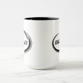 Geocacher Black Splash Tasse (Zentrum)