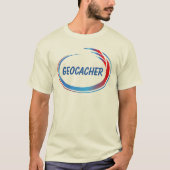 Geocacher Blue Splash T-Shirt (Vorderseite)