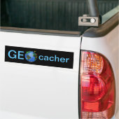 Geocacher Erde mit Flaggen Geocaching Autoaufkleber (Auf Lkw)