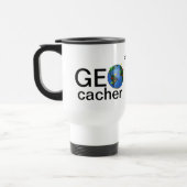 Geocacher Erdepersonalisierter Geocaching Stahl Reisebecher (Links)