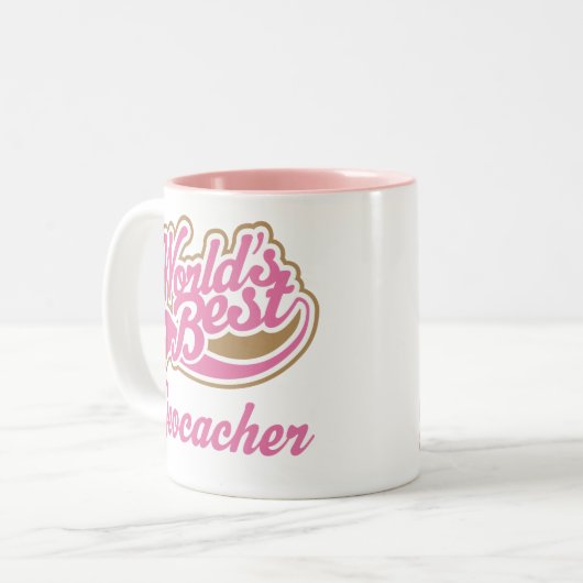 Geocacher Geschenk Zweifarbige Tasse (Vorderseite Links)