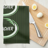 Geocacher Green Splash Geschirrtuch (Viertel Falte)