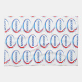 Geocacher Green Splash Geschirrtuch (Horizontal)