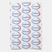 Geocacher Green Splash Geschirrtuch (Vertikal)