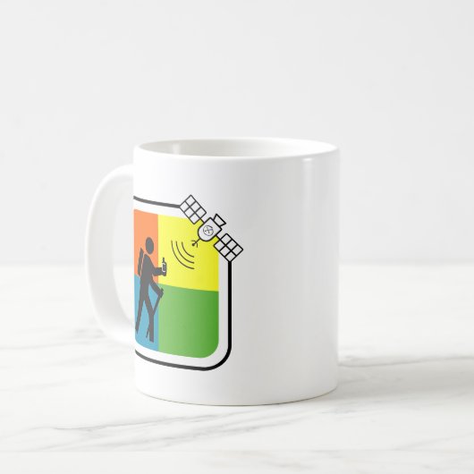 GeoCacher Kaffeetasse (Vorderseite Links)