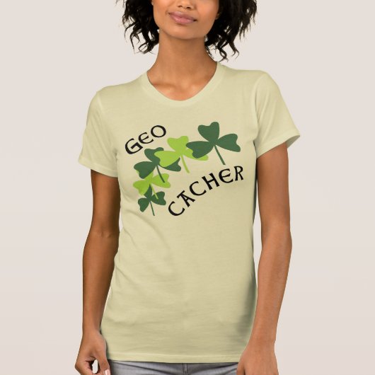 Geocacher-Kleeblätter T-Shirt (Vorderseite)