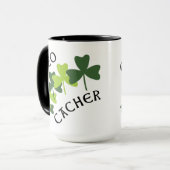 Geocacher-Kleeblätter Tasse (Vorderseite Links)