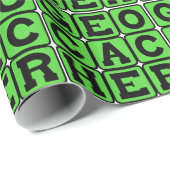 Geocacher, Navigation Hobby Geschenkpapier (Rolleneckpunkt)