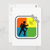 GeoCacher Postkarte (Vorne/Hinten)