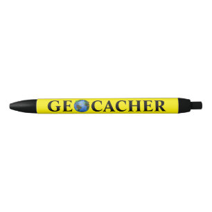 Geocacher Stift-Erde mit Geocaching kennzeichnet Kugelschreiber