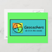 Geocachers Postkarte (Vorne/Hinten)