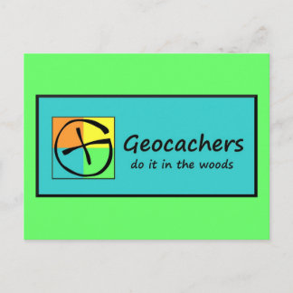 Geocachers Postkarte