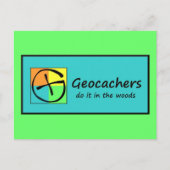Geocachers Postkarte (Vorderseite)
