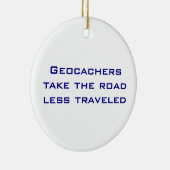 Geocachers Weihnachtsverzierung Keramik Ornament (Rechts)