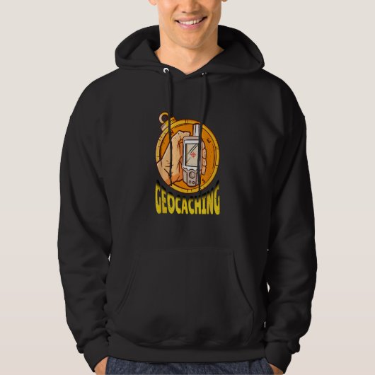Geocaching addict Cool Outfit for hiking fans Hoodie (Vorderseite)