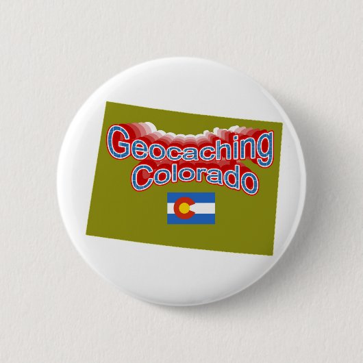 Geocaching Colorado Knopf Button (Vorderseite)
