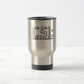 Geocaching CSI grafischer Entwurf rostfreie Tasse! Reisebecher (Mittel)