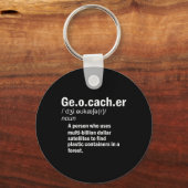 Geocaching Definition Geocacher Schlüsselanhänger (Vorderseite)