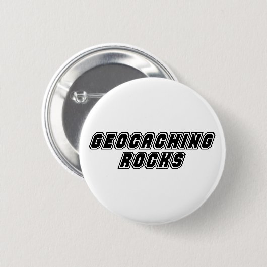 Geocaching Felsen Button (Vorne & Hinten)