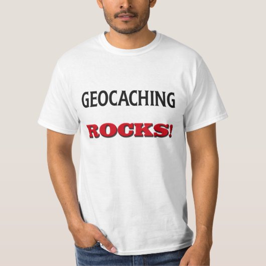 Geocaching Felsen T-Shirt (Vorderseite)
