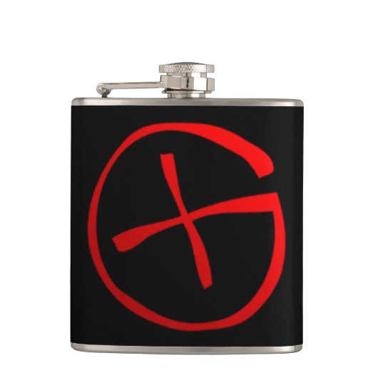 Geocaching Flachmann (Vorderseite)