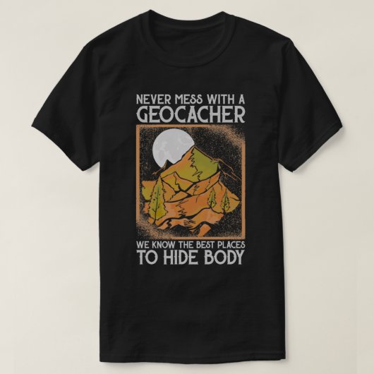 Geocaching Geo Caching Geocacher T-Shirt (Design vorne)
