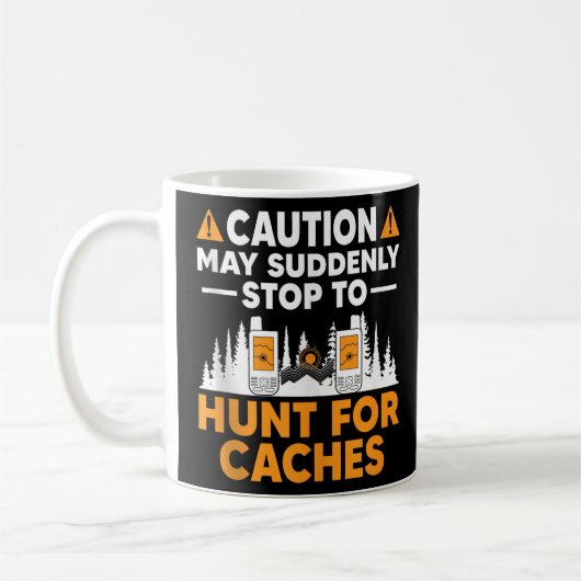 Geocaching Geocache Funny Geocacher Geocacher Sayi Kaffeetasse (Links)