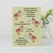 Geocaching Geocache Party Einladung Sherlock Jagd (Stehend Vorderseite)