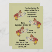 Geocaching Geocache Party Einladung Sherlock Jagd (Vorne/Hinten)