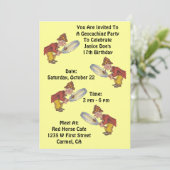 Geocaching Geocache Party Einladung Sherlock Jagd (Stehend Vorderseite)