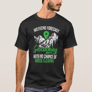 Geocaching Geocacher Cache Gps Tracking Treasure H T-Shirt