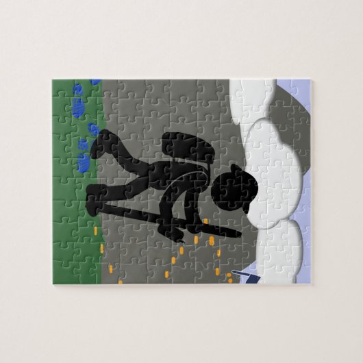 GEOCACHING GEOCACHER PUZZLE (Horizontal)