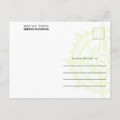 Geocaching Grüße aus dem Trail Custom Foto Postkarte (Rückseite)