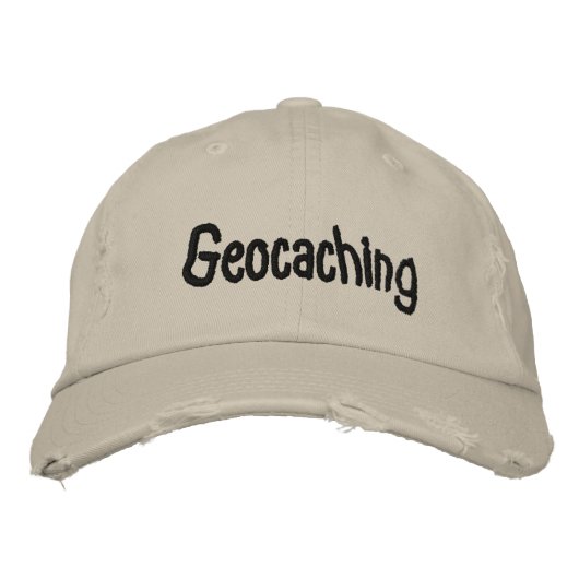 Geocaching Hat Bestickte Baseballkappe (Vorderseite)