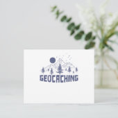Geocaching in der Natur Postkarte (Stehend Vorderseite)