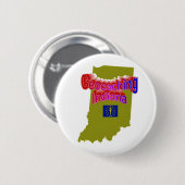 Geocaching Indiana Knopf Button (Vorne & Hinten)