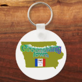 Geocaching Iowa Schlüsselanhänger (Vorderseite)