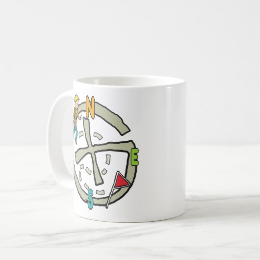 Geocaching Kaffeetasse (Vorderseite Links)