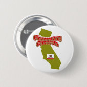 Geocaching Kalifornien Knopf Button (Vorne & Hinten)