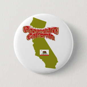 Geocaching Kalifornien Knopf Button