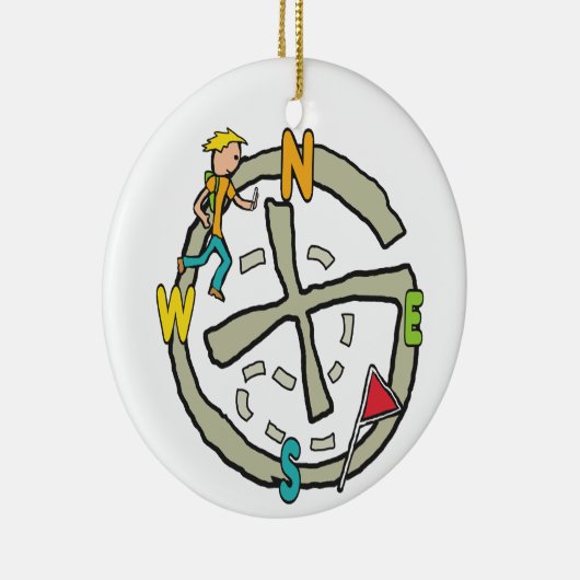 Geocaching Keramik Ornament (Rechts)
