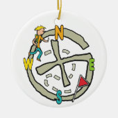 Geocaching Keramik Ornament (Vorne)
