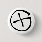 Geocaching Knopf Button (Vorderseite)