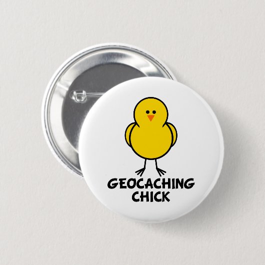 Geocaching Küken Button (Vorne & Hinten)