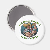 Geocaching Legend Magnet (Vorderseite/Rückseite)