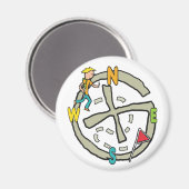 Geocaching Magnet (Vorderseite/Rückseite)