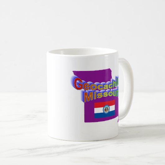 Geocaching Missouri Schale Kaffeetasse (VorderseiteRechts)