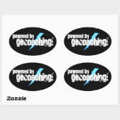 Geocaching Ovaler Aufkleber (Blatt)