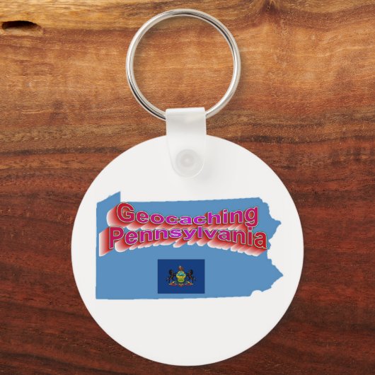 Geocaching Pennsylvania Schlüsselanhänger (Vorderseite)