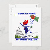 Geocaching Postkarte (Vorne/Hinten)